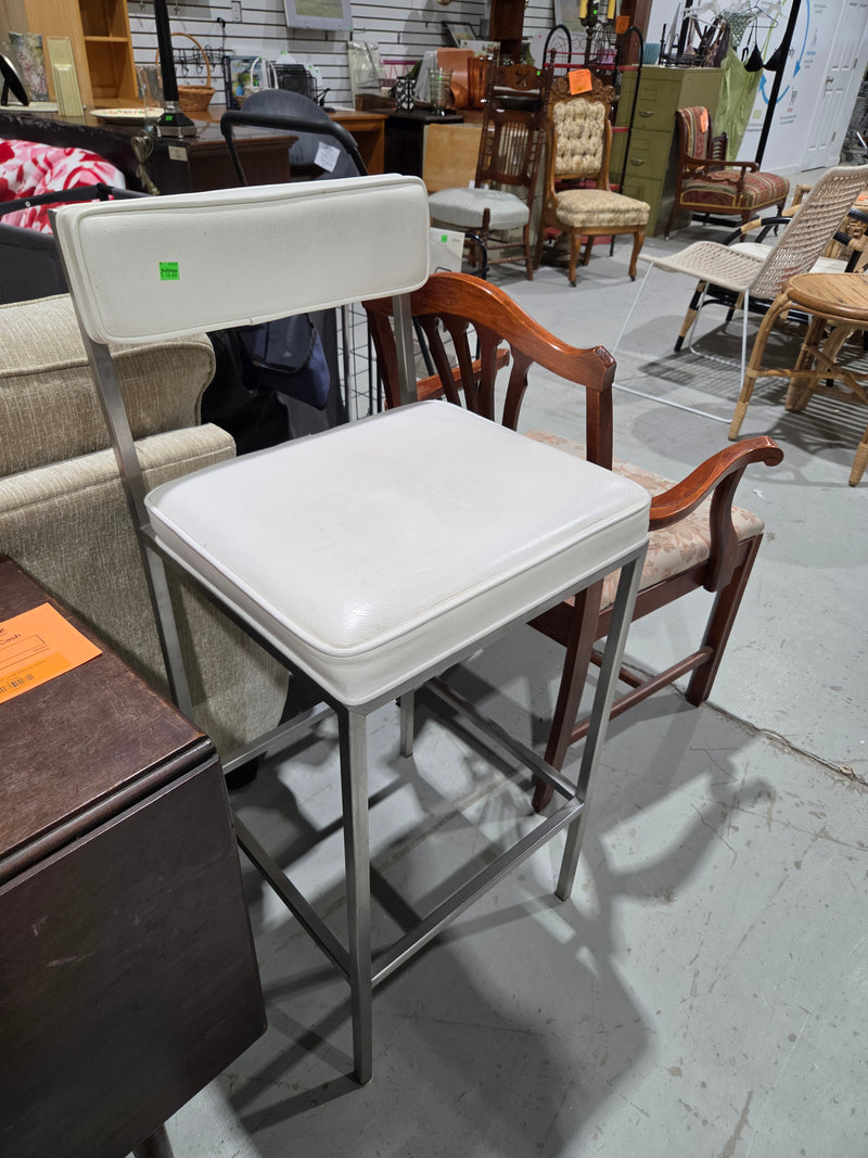 Modern Leather Counter Stool