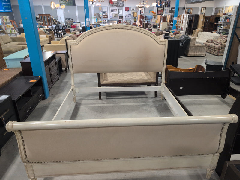 Cream Upholstered bed frame