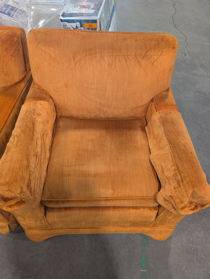 Orange Square Armchair