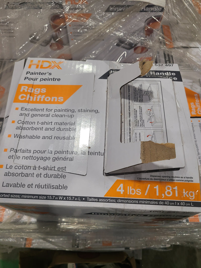 HDX Multi-Purpose Painter's Clean-Up Rags, Dispenser Box