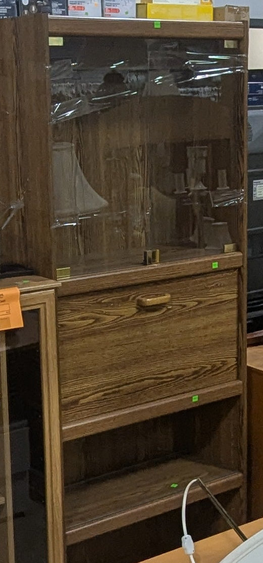 Wooden Cabinet with Fold Out Desk