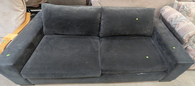 Modern Black Loveseat