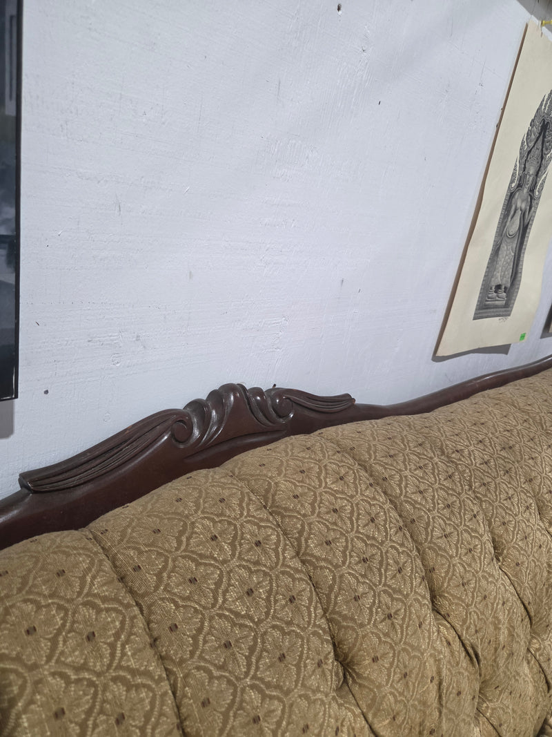 Vintage French Provincial Tufted Sofa