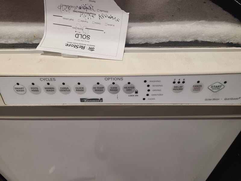Kenmore Ultra Wash QuietGuard 4 Built-In Dishwasher