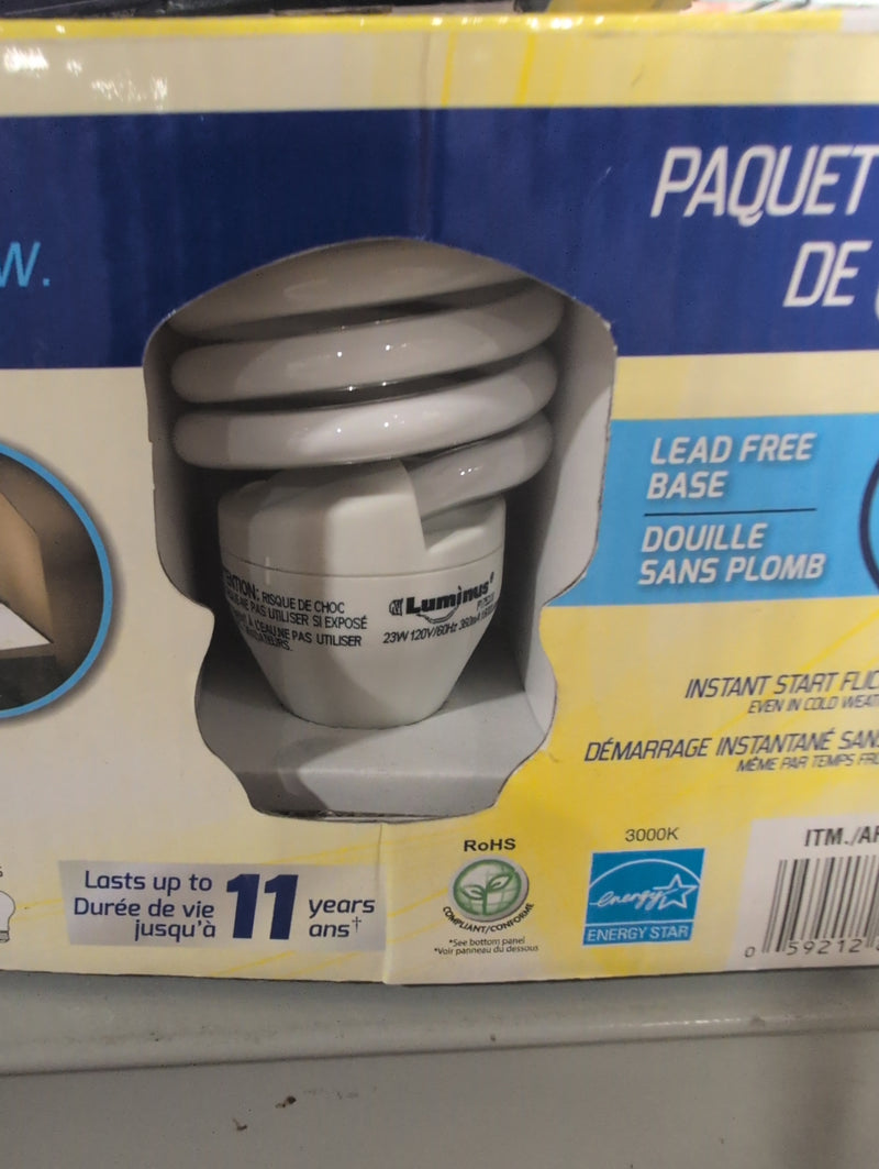 Luminus 6 Pack CFL Bulbs