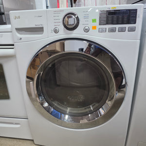 White LG True Steam Washing Machine