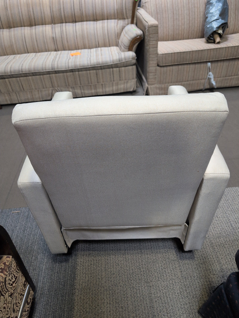 Firm White Armchair