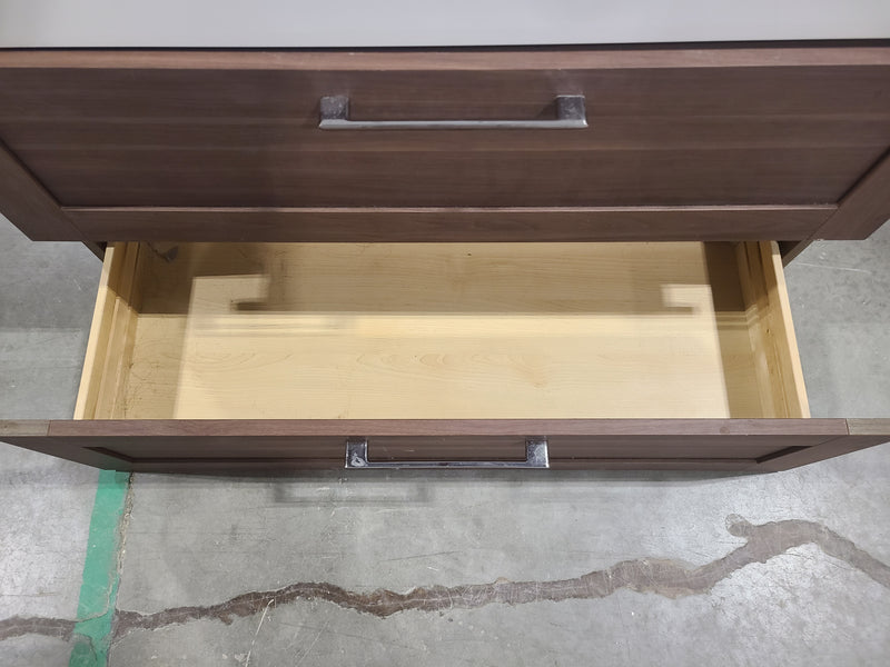 2-Drawer Floating Bathroom Vanity with Integrated Sink & Faucet