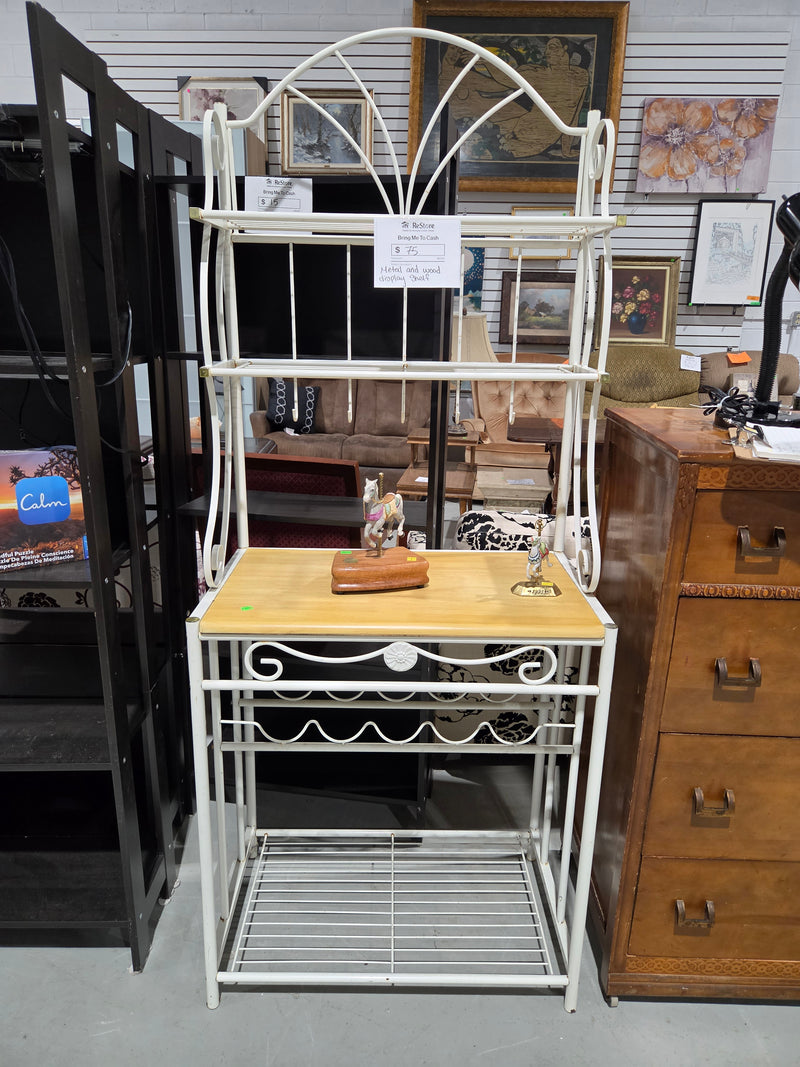 Vintage Metal Baker's Rack