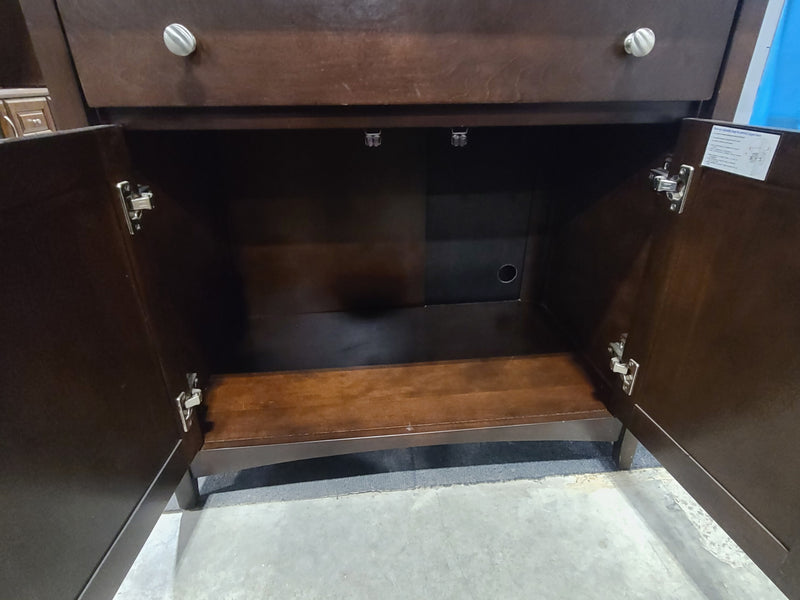 Excellent Condition Versatile Dark Wood Hutch and Cabinet Combo