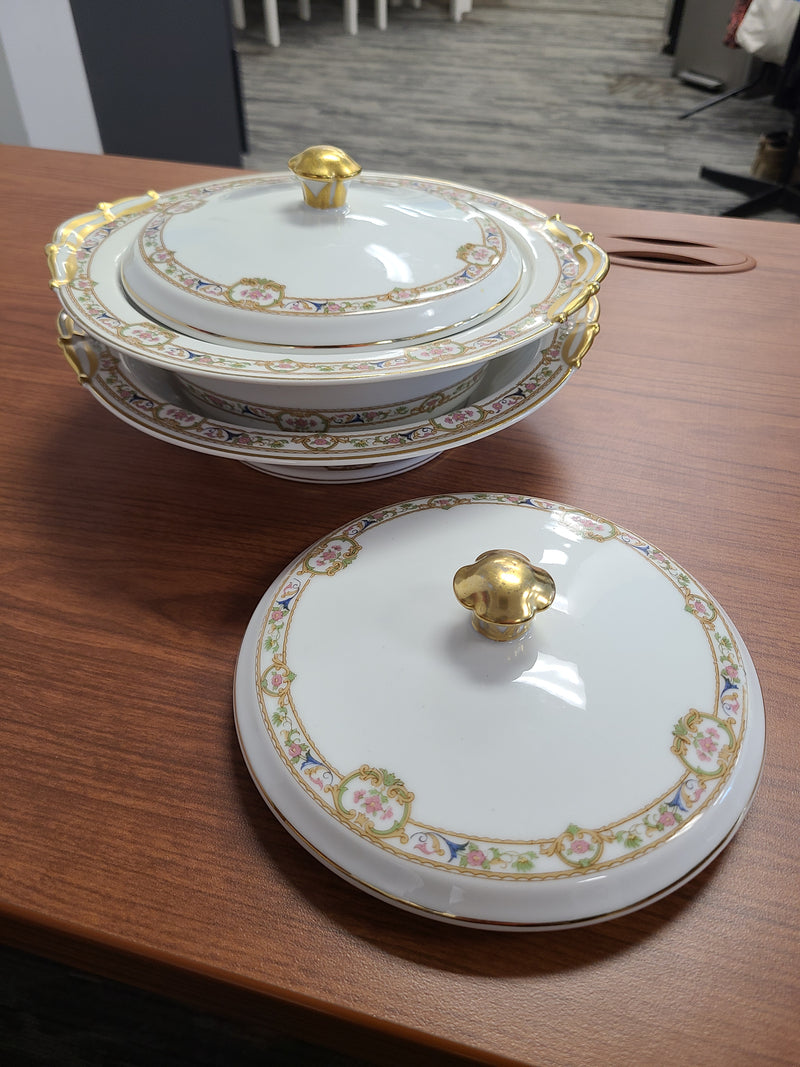 Vintage Bernardaud Limoges Fine China Premium Serving Collection – "Doreen" Pattern (4 Pieces)