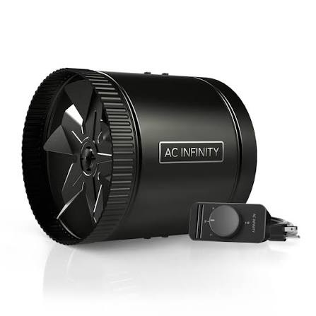 New AC Infinity Raxial S8 8" Booster Duct Fan with Speed Controller