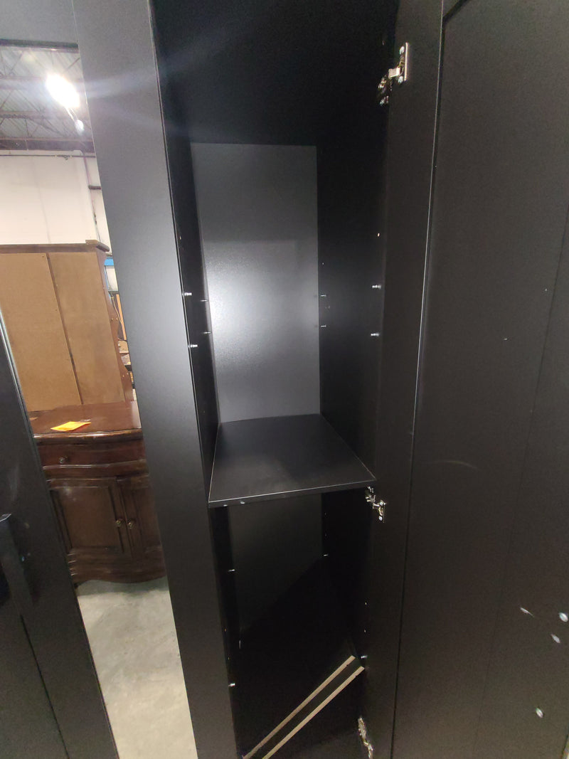 Excellent Condition IKEA Brimnes Black 3-Door Wardrobe