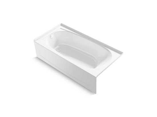 Sterling 71341110-0 Performa 2 60 in. x 29 in. Vikrell Alcove Bathtub with Left-Hand Drain, White
