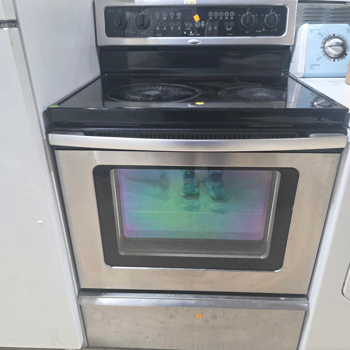 Black Whirlpool Electric Range Stove