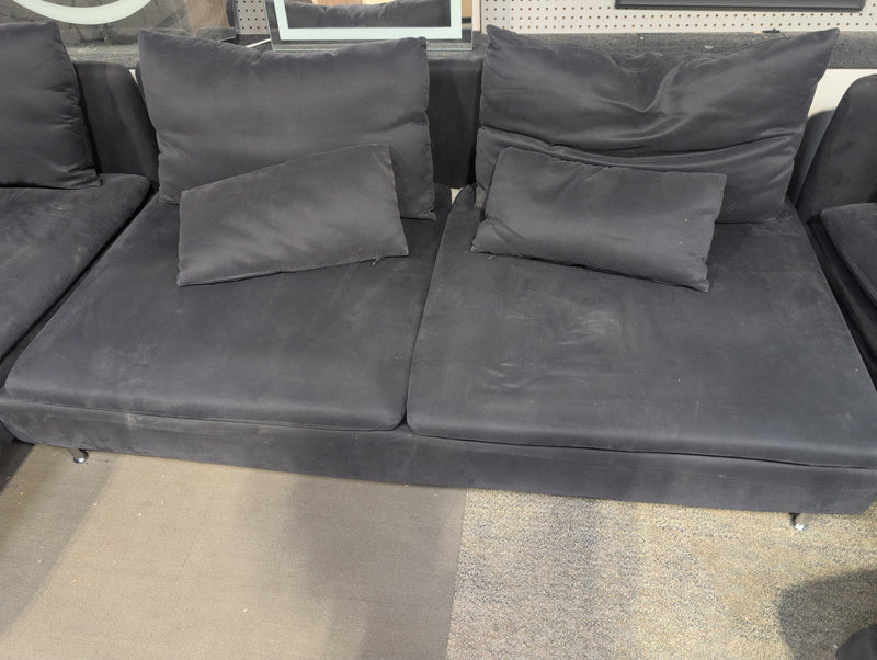 Black IKEA Sectional Sofa
