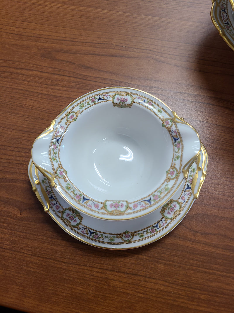 Vintage Bernardaud Limoges Fine China Premium Serving Collection – "Doreen" Pattern (4 Pieces)