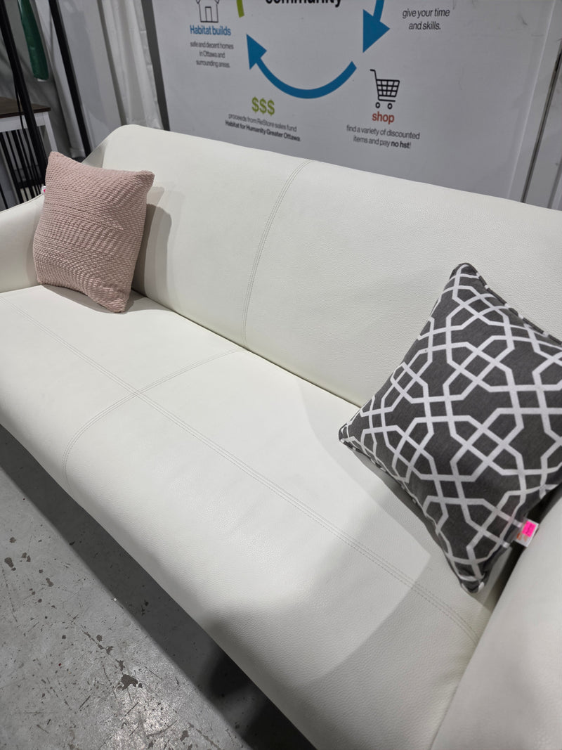 White Leather Couch