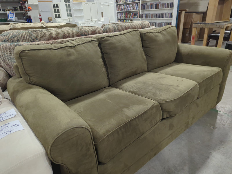 Olive Green 3-Seater Sofa