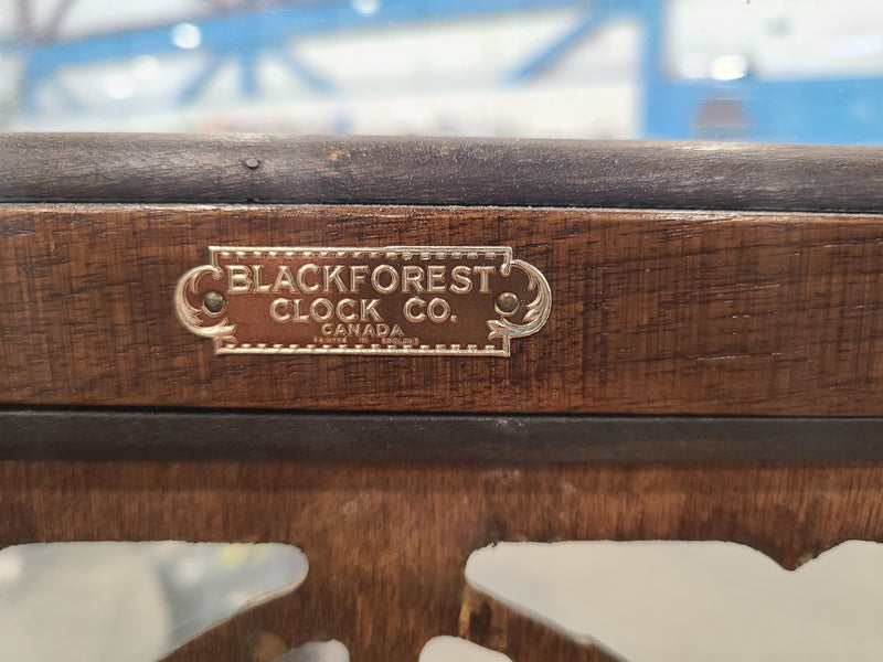 Vintage Blackforest Clock Co. Wood Grandfather Clock