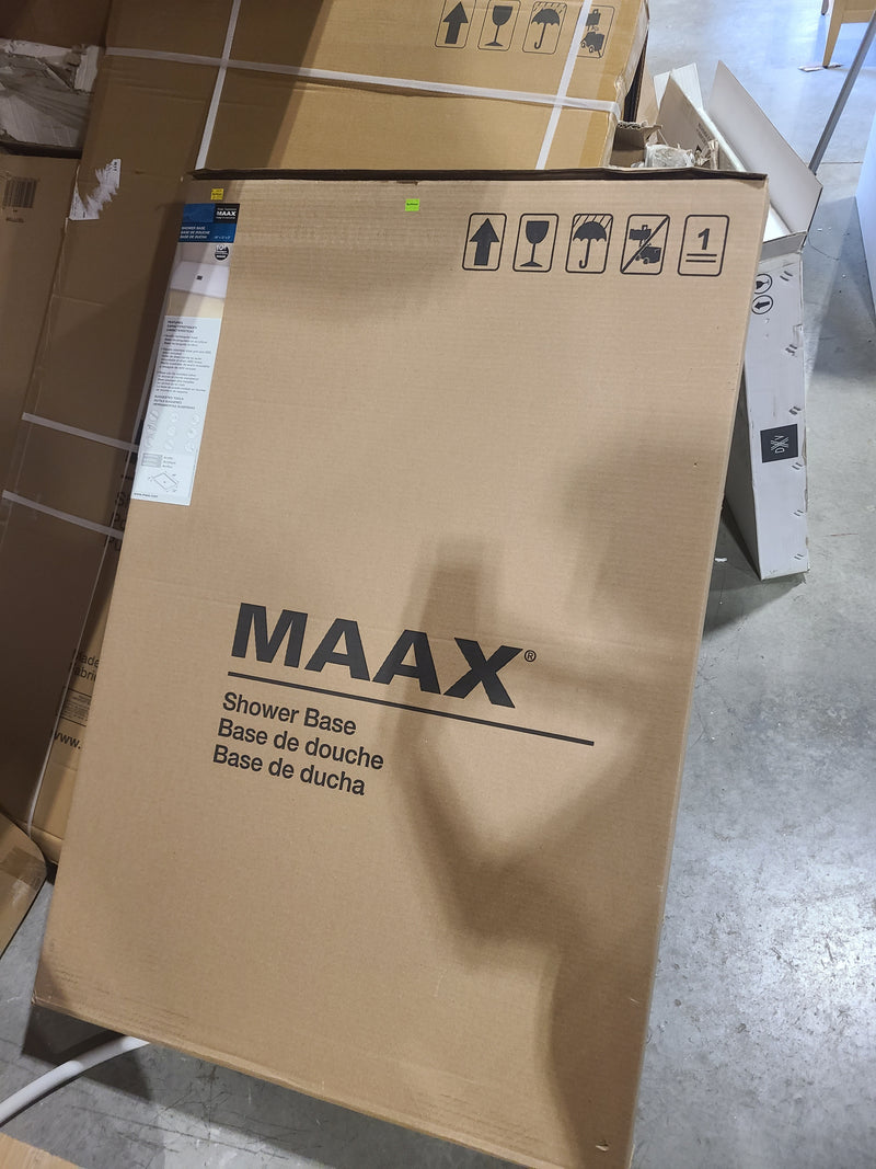 Brand New MAAX White Rectangular Acrylic Shower Base