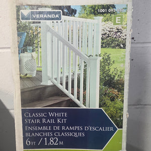 Veranda Classic White Stair Rail Kit