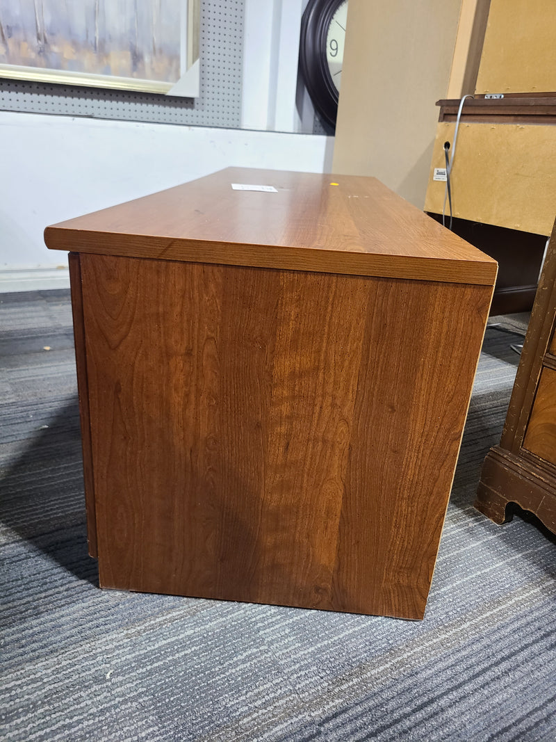Warm-Toned Wooden TV Stand/Media Console
