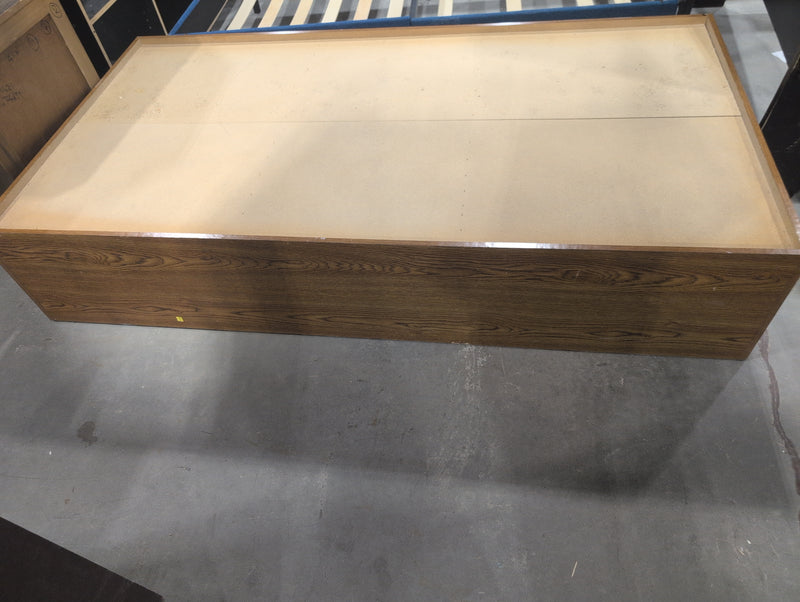 Solid Box Bedframe for Twin Mattress with 3 Drawers