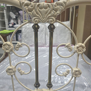 Cream Antique Brass Bedframe