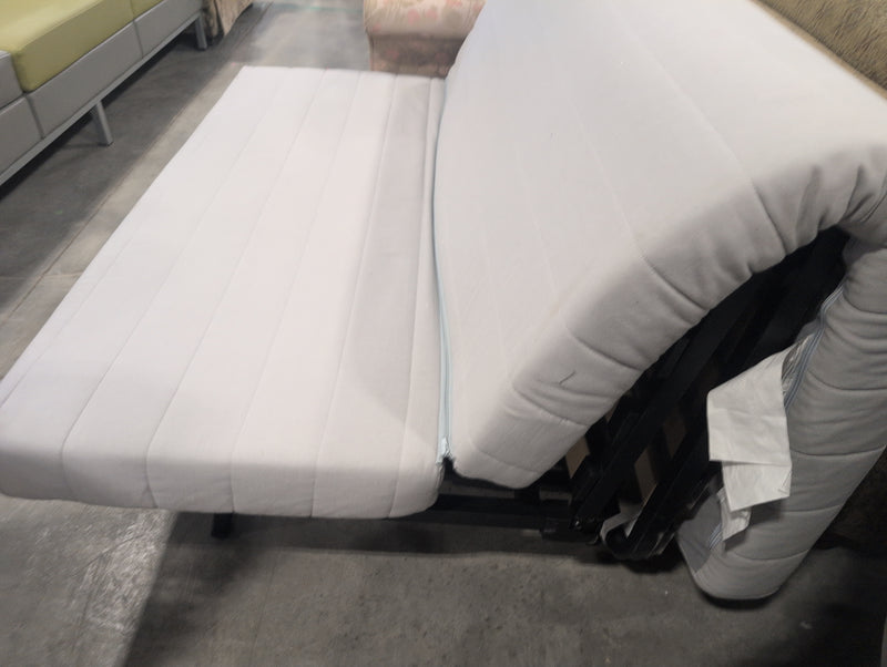 Futon Bed with Metal Base and Wooden Slats