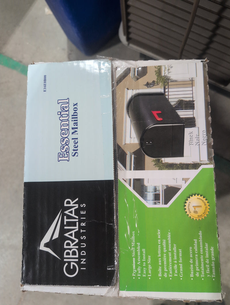 Gibraltar Industries Black Steel Mailbox
