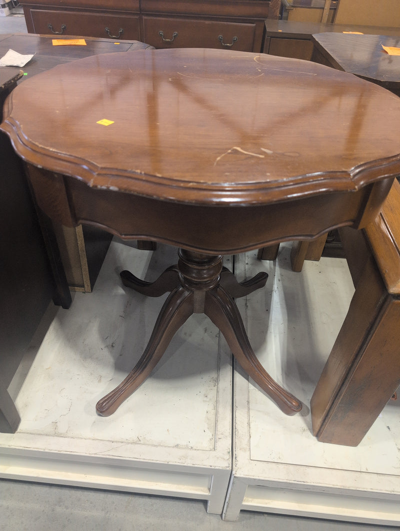Medium Sized Round Table with Storage Dresser