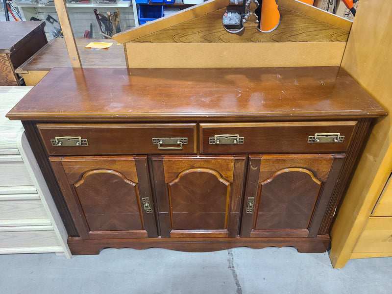 Traditional Cherry Finish 3-Door Server Buffet / Sideboard