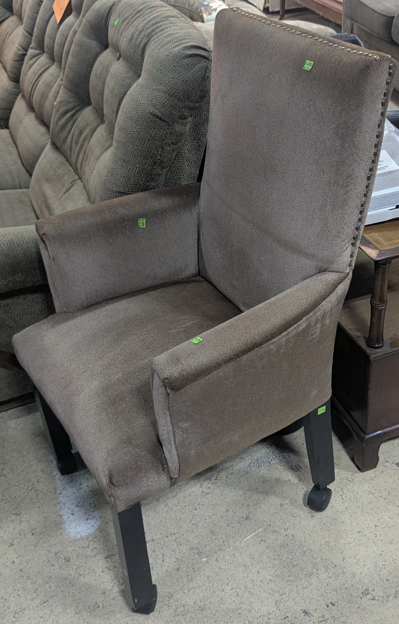 Brown Rolling Armchair