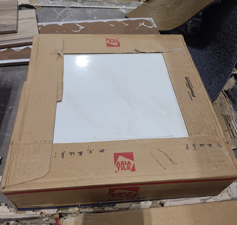 Elegant Caledonia Beige Marble-look Ceramic Floor Tiles