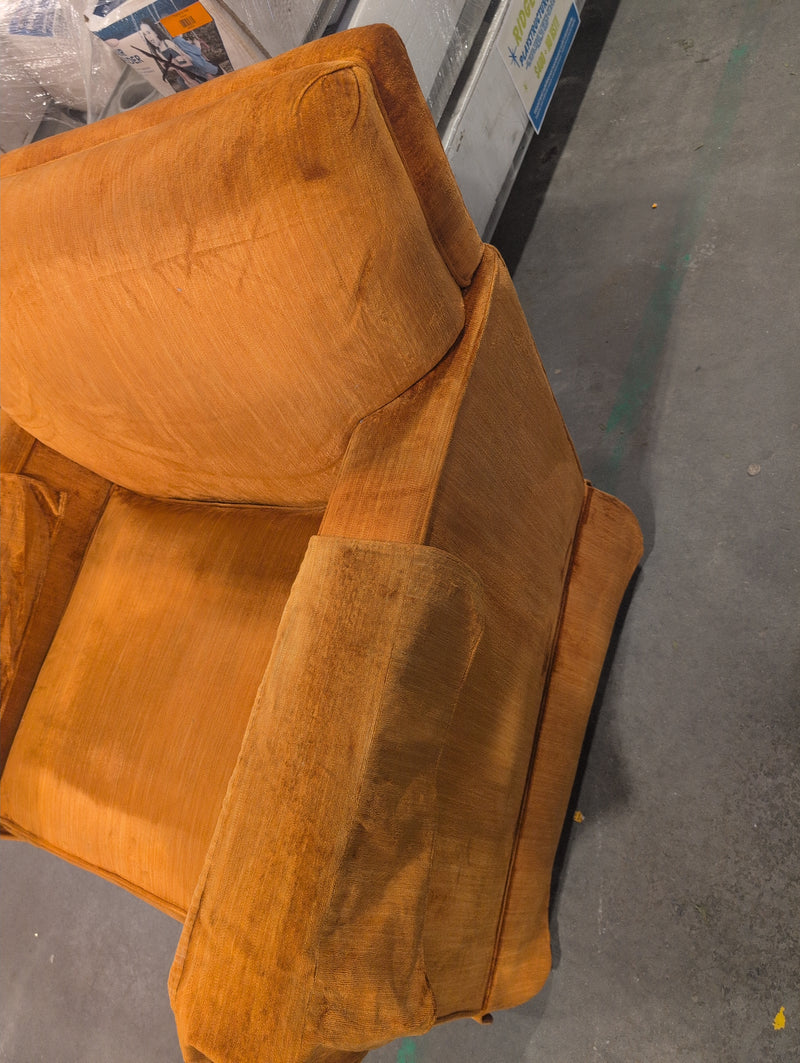 Orange Square Armchair