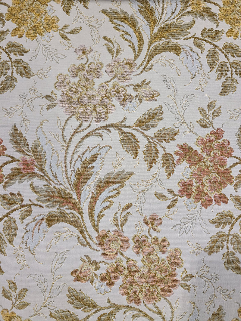 Excellent Condition Vintage Woven Floral 3-Seater Sofa
