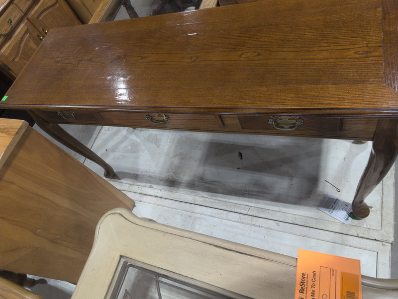 Long Wooden Hallway Table with Drawer