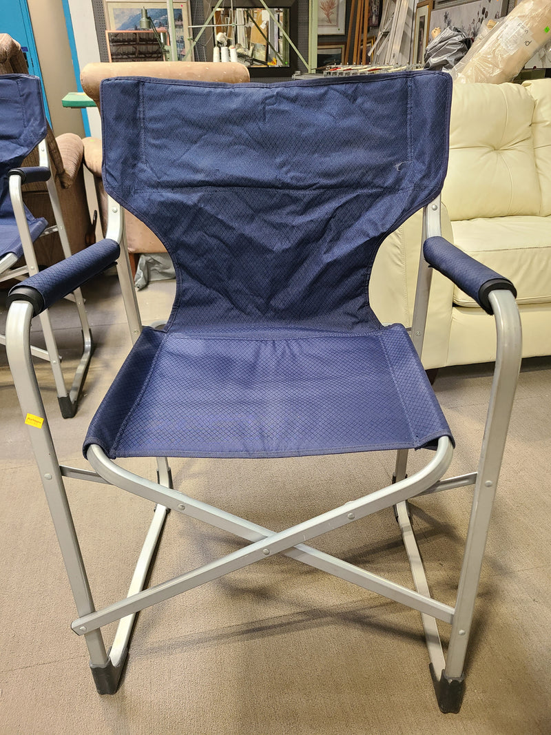 Premium Navy Heavy-Duty Folding Camp & Sports Chair