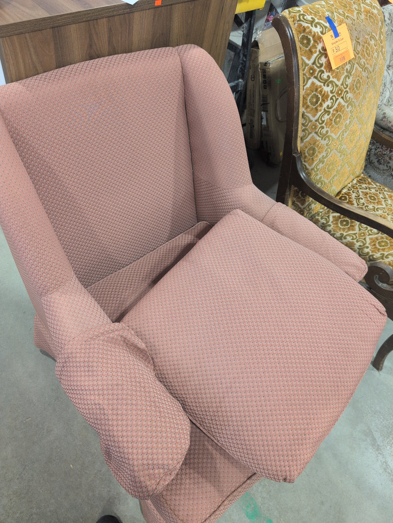 Pink Patterned Armchair