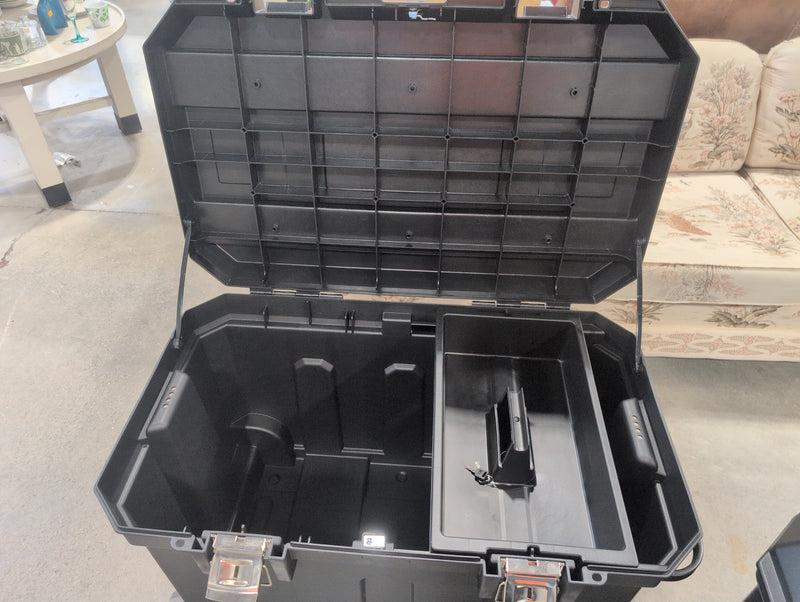 Stanley Giant Black Lockable Toolbox with Wheels and Handle
