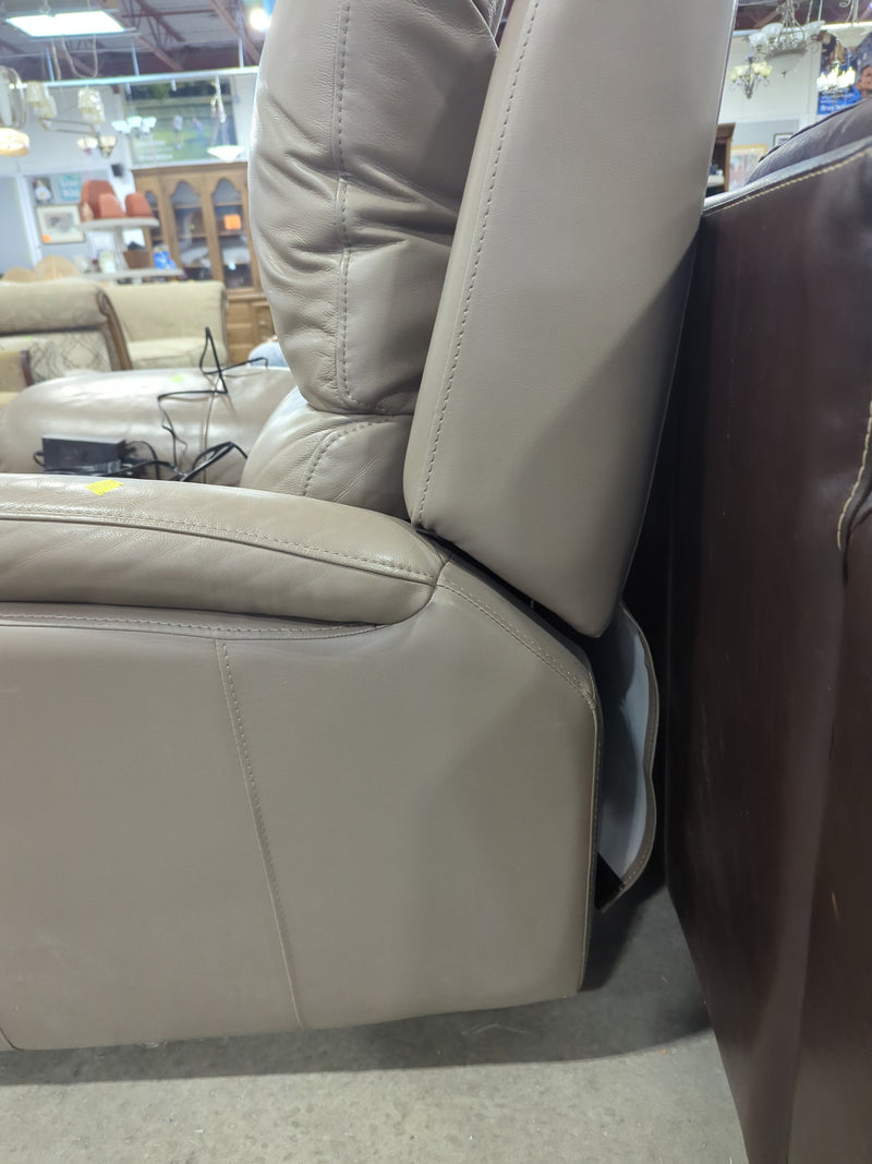 Power Reclining Leather Chair