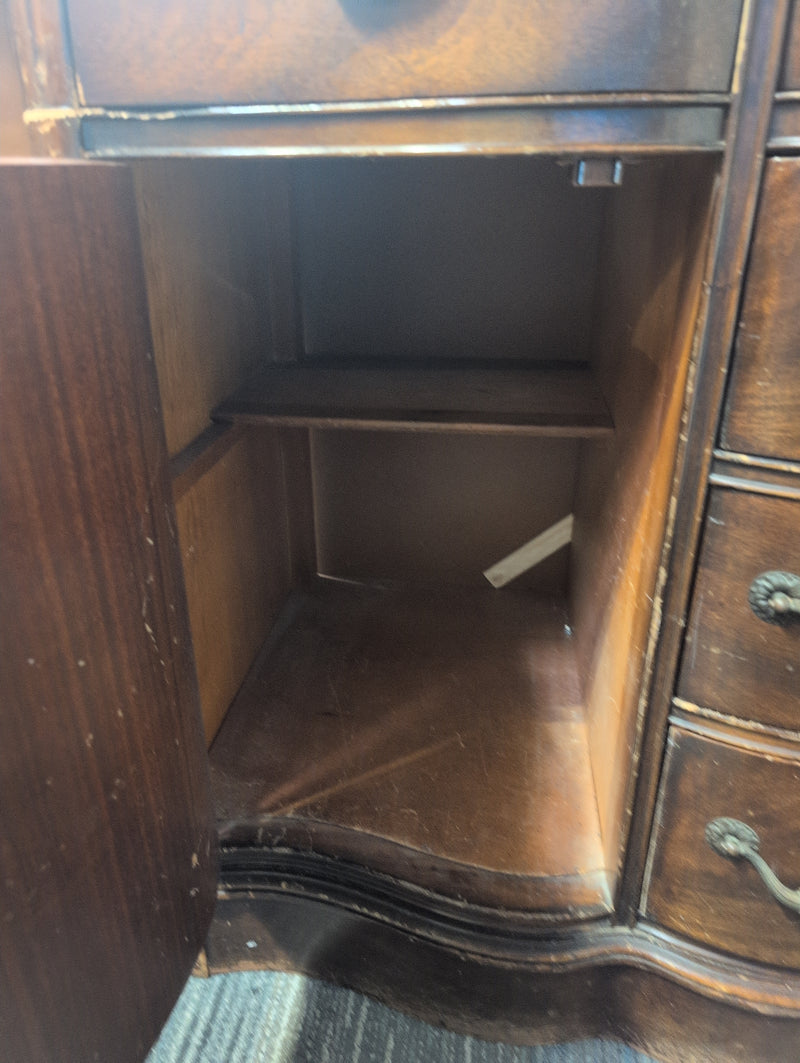 Curved Wooden Sideboard
