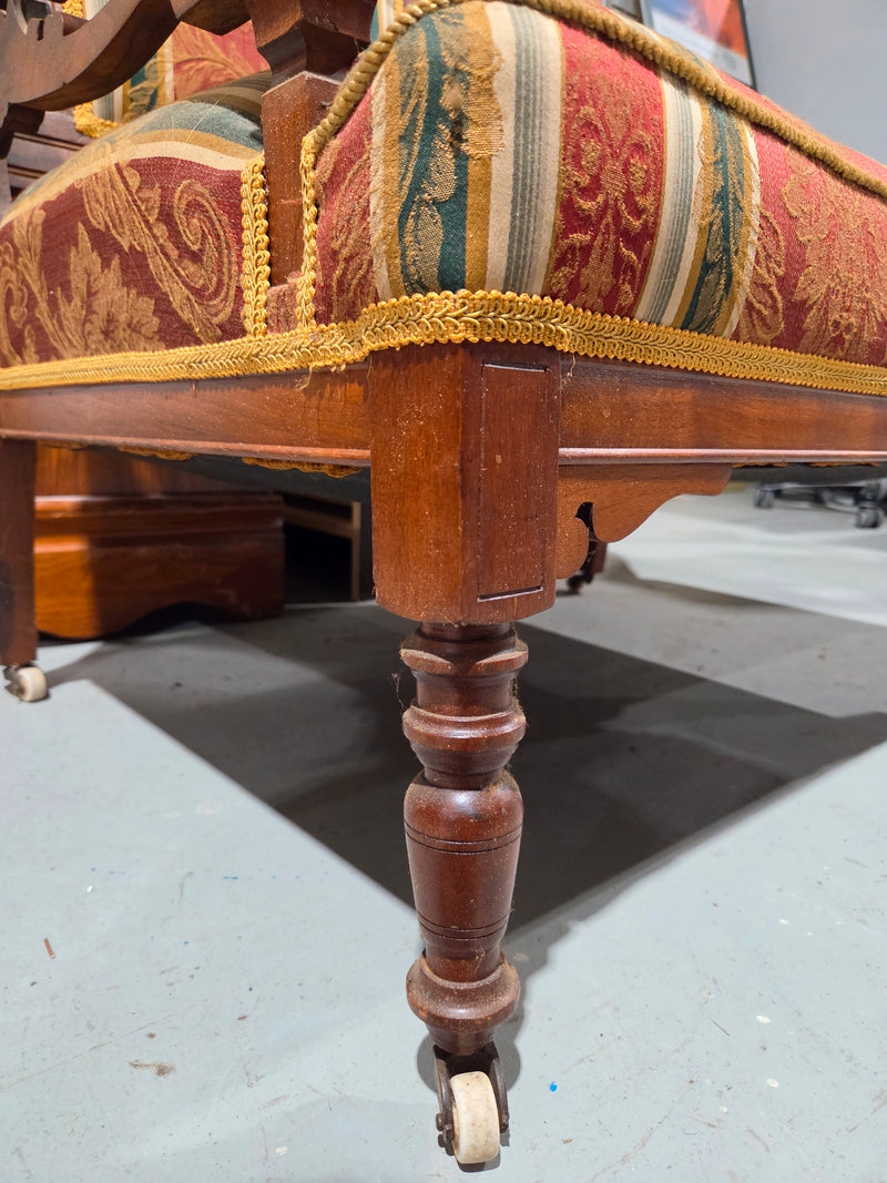 Antique Victorian-Style Accent Chair