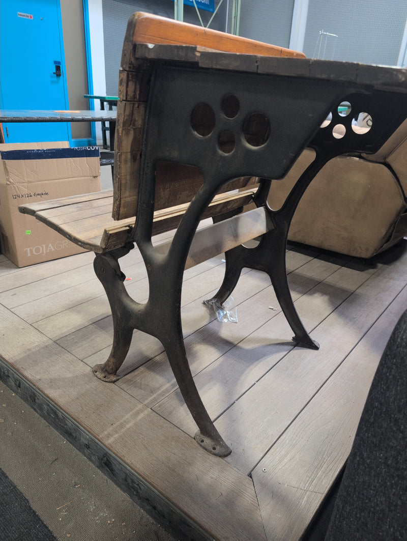 Bench with Back Shelf