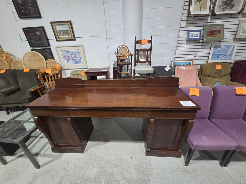 Antique Victorian Pedestal Sideboard