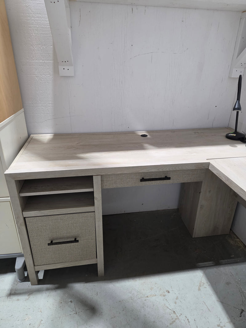 Sauder Pacific View L-Shaped Home Office Desk