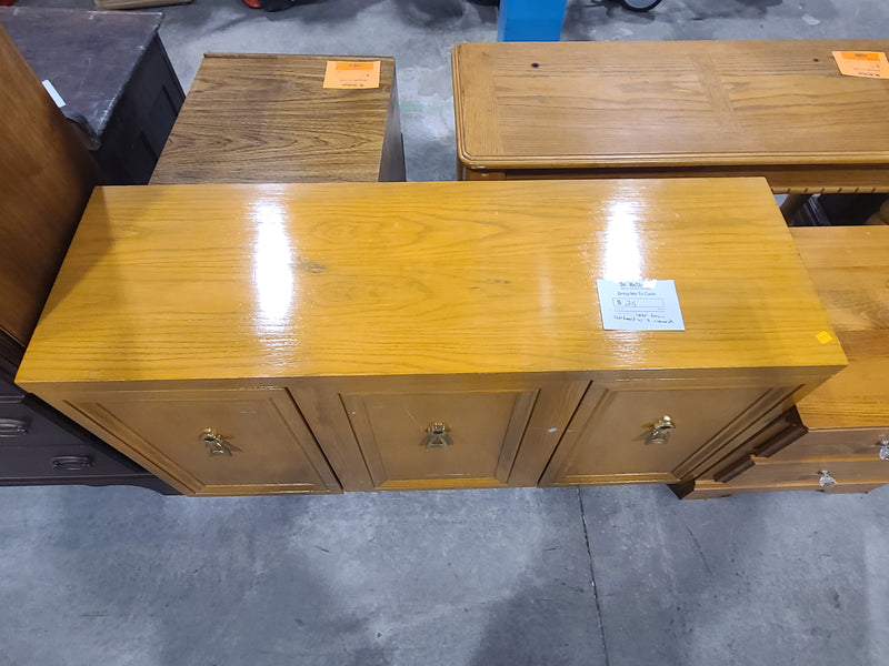 Mid-Century Modern Inspired 3-Door Light Oak Sideboard