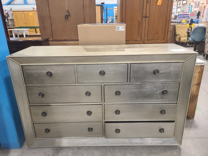 Pier 1 Imports Champagne Metallic 9-Drawer Dresser