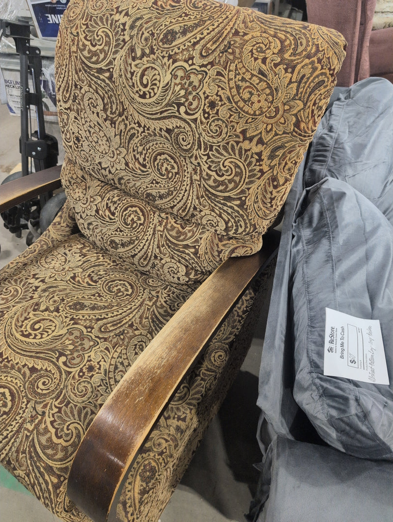 Abstract Floral Patterned Lazy-Boy Recliner